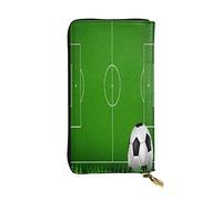 FEYUNYAN Long portefeuille en cuir de qualité supérieure pour femme, organiseur de cartes d'identité de grande capacité avec poche zippée, sac à main vert pour femme, long portefeuille pour femme