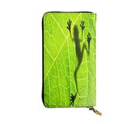 FEYUNYAN Long portefeuille en cuir de qualité supérieure pour femme, organiseur de cartes d'identité de grande capacité avec poche zippée, portefeuille long pour femme (voyage, bureau, utilisation