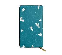 FEYUNYAN Long portefeuille en cuir de qualité supérieure pour femme, organiseur de cartes d'identité de grande capacité avec poche zippée, porte-monnaie en papier pour femme, long portefeuille pour