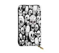 FEYUNYAN Long portefeuille en cuir de qualité supérieure pour femme, organiseur de cartes d'identité de grande capacité avec poche zippée, sac à main pour femme (voyage, bureau, utilisation