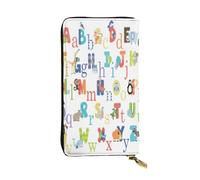 FEYUNYAN Long portefeuille en cuir de qualité supérieure pour femme, organiseur de cartes d'identité de grande capacité avec poche zippée, sac à main long pour femme (voyage, bureau, utilisation
