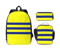 FEYUNYAN Lot de 3 sacs à dos d'école pour filles et garçons, sac à dos pour ordinateur portable de 15", sac à déjeuner isotherme, trousse à crayons, cartable intermédiaire pour adolescents, jeunes