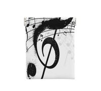 FEYUNYAN Porte-monnaie en cuir pour femme, note de musique, portefeuille fin avec blocage RFID pour homme, mini pochette zippée, organiseur de petits articles pour espèces, pièces de monnaie, cartes