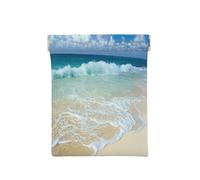 FEYUNYAN Porte-monnaie en cuir pour femme, plage, portefeuille fin avec blocage RFID pour homme et femme, mini pochette zippée, organiseur de petits articles pour espèces, pièces de monnaie, cartes