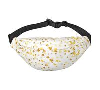 FEYUNYAN Sac banane ultra léger et imperméable pour la randonnée, les voyages, la course à pied, les étoiles et les taches de rêve avec 3 poches zippées, sac banane mains libres durable avec sangle