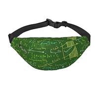 FEYUNYAN Sac banane ultra léger et imperméable pour randonnée, voyage, course à pied, questions mathématiques, sac banane avec 3 poches zippées, sac banane mains libres durable avec sangle réglable,