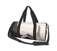 FEYUNYAN Sac de sport rond de grande capacité, Islande, sac de voyage spacieux avec sangle réglable, sac de sport résistant à l'eau pour le sport, la plage, les voyages en w nd, Islande., Taille