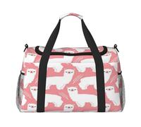 FEYUNYAN Sac fourre-tout extra large avec sangle réglable, résistant à l'eau avec poignées antidérapantes, alpaga lama, sac à bandoulière en sergé robuste pour salle de sport, week-end et sports de