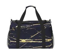 FEYUNYAN Sac fourre-tout extra large avec sangle réglable, résistant à l'eau avec poignées antidérapantes, marbre, sac à bandoulière en sergé robuste pour salle de sport, week-end et sports de plein