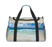 FEYUNYAN Sac fourre-tout extra large avec sangle réglable, résistant à l'eau avec poignées antidérapantes, sac à bandoulière serein en sergé robuste pour salle de sport, week-end et sports de plein