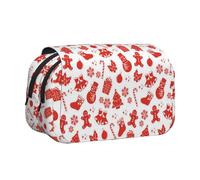 FEYUNYAN Trousse à crayons double couche, grande capacité en tissu Oxford durable, organiseur de papeterie pour fournitures scolaires, examens de voyage, sac de rangement pour filles et garçons, 20 x