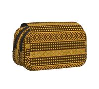 FEYUNYAN Trousse à crayons double couche, grande capacité en tissu Oxford durable, organiseur de papeterie pour fournitures scolaires, examens de voyage, sac de rangement pour fille et garçon, motif