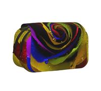 FEYUNYAN Trousse à crayons double couche, grande capacité en tissu Oxford durable, organiseur de papeterie pour fournitures scolaires, examens de voyage, sac de rangement pour fille et garçon, 20 x 11