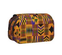 FEYUNYAN Trousse à crayons double couche, grande capacité en tissu Oxford durable, organiseur de papeterie pour fournitures scolaires, examens de voyage, sac de rangement tribal africain pour fille et