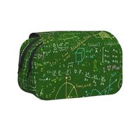 FEYUNYAN Trousse à crayons double couche, grande capacité en tissu Oxford durable pour fournitures scolaires, examens de voyage, sac de rangement pour questions mathématiques pour fille et garçon, 20