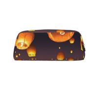 FEYUNYAN Trousse à crayons en cuir, trousse de maquillage en PVC de qualité supérieure, 8 x 5,5 x 20,5 cm, lanterne volante chinoise, pochette de voyage étanche avec rembourrage anti-rayures pour