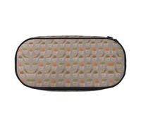 FEYUNYAN Trousse à crayons esthétique de grande capacité en toile anti-déversement avec fermeture éclair, coquetier, nouilles, ramen pour hommes et femmes, trousse de papeterie portable légère pour