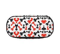 FEYUNYAN Trousse à crayons esthétique de grande capacité en toile anti-déversement avec fermeture éclair, motif échecs pour femmes et hommes, trousse à crayons légère et portable pour étudiants et