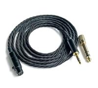 Fezzlo Câble de mise à niveau équilibré compatible avec casque Sennheiser HD490 PRO HD480 PRO pour musiciens audiophiles 3,5 mm 1,5 m