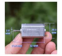 FF-180SV-3730 DC electronic starter 180SH DC 1.2V 2.4V 3V 3.7V 14200RPM High Speed 20mm electronic starter For Toy Car Boat Model Shaver RUAJOGYNVM