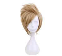 FF15 Final Fantasy XV Prompto Argentum Cosplay perruque court lin Blonde résistance à la chaleur Fiber cheveux Anime Costume perruques KUMZ8862