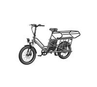 FF20 CUV Vélo cargo électrique pliant Gris canon de fusil 20x3 pouces 250W Batterie amovible 48V 30Ah