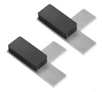 FF75 Lot de 2 dépresseurs d'interrupteur de porte de four en acier inoxydable pour réparation mains libres Système CVC Support d'interrupteur pop-up sécurisé Outil de ramassage magnétique multi-usage