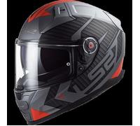 FF811 VECTOR II Splitter casque intégral mat-titatnium / rouge XL