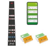 ffalstaff Autocollants en PVC noir pour clavier violon 4/4 avec notation italienne 19,7 x 3,5 cm | imprimés et conçus en Italie, applications pour l'apprentissage et la pratique du violon et deux