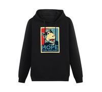 FFANZUOYOU ALF Hope for Melmac Alien Movie TV Show Unisex Sweatshirts Graphic Print Mens Hooded Black Sweater L