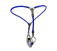 FFBHBLD Ceinture de Chasteté SM en Acier Inoxydable, Cage à Pénis avec Scrotum, Cage à Pénis, Culotte Chasteté, Esclave Fétichiste Érotique Extrême, Jouets Sexuels pour Adultes pour Hommes