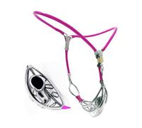 FFBHBLD Ceinture de Chasteté SM en Acier Inoxydable, Cage à Pénis avec Scrotum, Cage à Pénis, Culotte Chasteté, Esclave Fétichiste Érotique Extrême, Jouets Sexuels pour Adultes pour Hommes