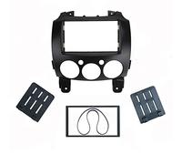 FFBHBLD Façade d'Autoradio 2-DIN pour Mazda 2 2010 Demio 2007+ - Double DIN Radio stéréo Adaptateur DVD Dash Entourée d'Installation Kit de Garniture