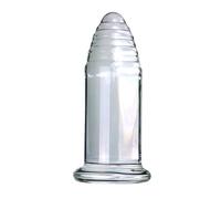 FFBHBLD Gode Anal Géant en Verre Transparent, Très Grand Gode en Verre, Plug Anal en Cristal Lisse, Dilatateur D'anus, Perles Anales, Vagin, Masturbation, Jouets Sexuels SM,5cm
