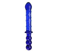 FFBHBLD Perles Anales en Verre, Gros Plug Anal, Jouet Gay Transparent - Gode Anal en Cristal, Double Gode, Plug Anal, Perles Anales, Jouets Anaux Transparent,B