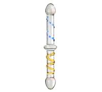 FFBHBLD Perles Anales en Verre, Gros Plug Anal, Jouet Gay Transparent - Gode Anal en Cristal, Double Gode, Plug Anal, Perles Anales, Jouets Anaux Transparent,D