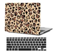FFBOFFC Housse Rigide en Plastique pour Ordinateur Portable Compatible avec MacBook Air 15" Versions A3114 A2941 des années 2024 et 2023 avec écran Retina Liquide et Touch ID - Motif léopard