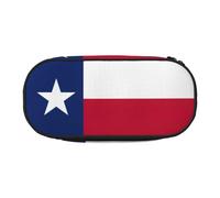 FFCVZAA Trousse de toilette tendance avec imprimé drapeau du Texas, Noir , Taille unique, Organiseur de sac