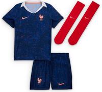 Fff 2025/26 Stadium Home Ensemble 3 pièces réplique Nike pour jeunes enfants, bleu void/rouge université/racine Madder clair, FZ9235-492, taille S