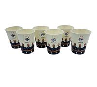 FFF 6 x verre gobelet jetable 25 cl Collection officielle Equipe de France de Football