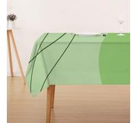 FFFASFY Nappe Carrée 180x180 cm, Nappe Imperméable Anti Tache, Bohème Nappe Vert Lavable en Machine, Linge de Table pour Table Basse, Salle à Manger et Jardin Extérieur
