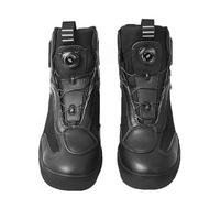 FFFF & OLFEH Chaussure Moto Homme - Renforcées, avec Soutien de la Cheville, Semelle Antidérapante, Coussinet de Protection - Séchage Rapide，Collection Quatre Saisons (Black,40)