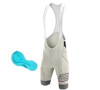 FFFF & OLFEH Shorts de Cyclisme Cuissard de Cyclisme Homme,Short Velo Rembourré Cuissard VTT Court Ete a Bretelle,Bib Séchage Rapide et Respirant (1,XL)