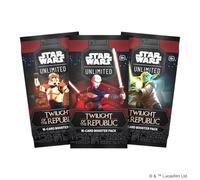 FFG - Asmodee - Star Wars Unlimited : Twilight of The Republic - Booster de 16 Cartes (Modèle aléatoire) - Cartes à Collectionner pour Adultes et Enfants, dès 12 Ans, Version Anglaise