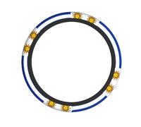 FFGhjk Couvre Volant Imprimé Drapeau Uruguay 15 Pouces pour Sedan/SUV