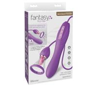 Pipedream Fantasy For Her Ultimate Pleasure Max vibromasseur avec stimulateur de clitoris avec pompe doseuse 22.9 cm