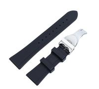 FFHAO 20mm 22mm Bracelet de Montre en Silicone Souple Boucle Argent Or pour Tudor T17 PRC100 Bracelet de Montre (Color : 25-12mm, Size : 22mm)