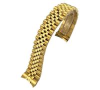 FFHAO Bracelet de montre en acier inoxydable 316L pour Rolex Datejust 116233 116234 - 36 mm - Bracelet en métal massif argenté doré, 20mm for RLX, Agate