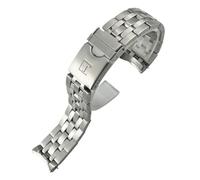 FFHAO Bracelet de montre en acier inoxydable massif 22 mm 21 mm pour Tissot Seastar T120417 T120407 T120 Argenté, 22mm, Agate
