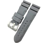 FFHAO Bracelet de montre en caoutchouc 24 mm 26 mm en silicone pour Panerai Luminor submersible PAM Vert Bleu Bracelet étanche, 26mm, Agate